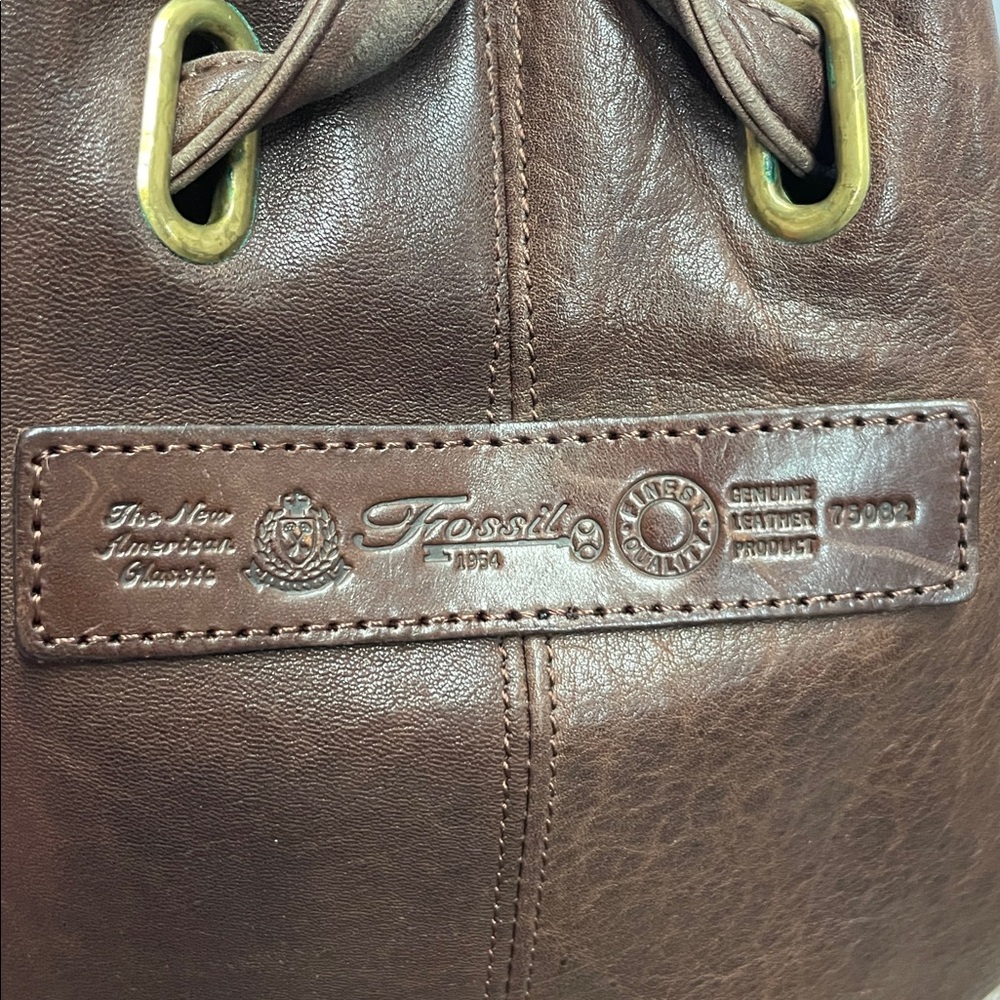 Vintage Fossil Drawstring Sling Backpack - Picture 5 of 17